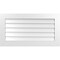 Ekena Millwork Vertical Surface Mount PVC Gable Vent: Non-Functional, w/3-1/2"W x 1"H, Standard Frame, 40"W x 22"H GVPVE40X2201SN - alternate 1